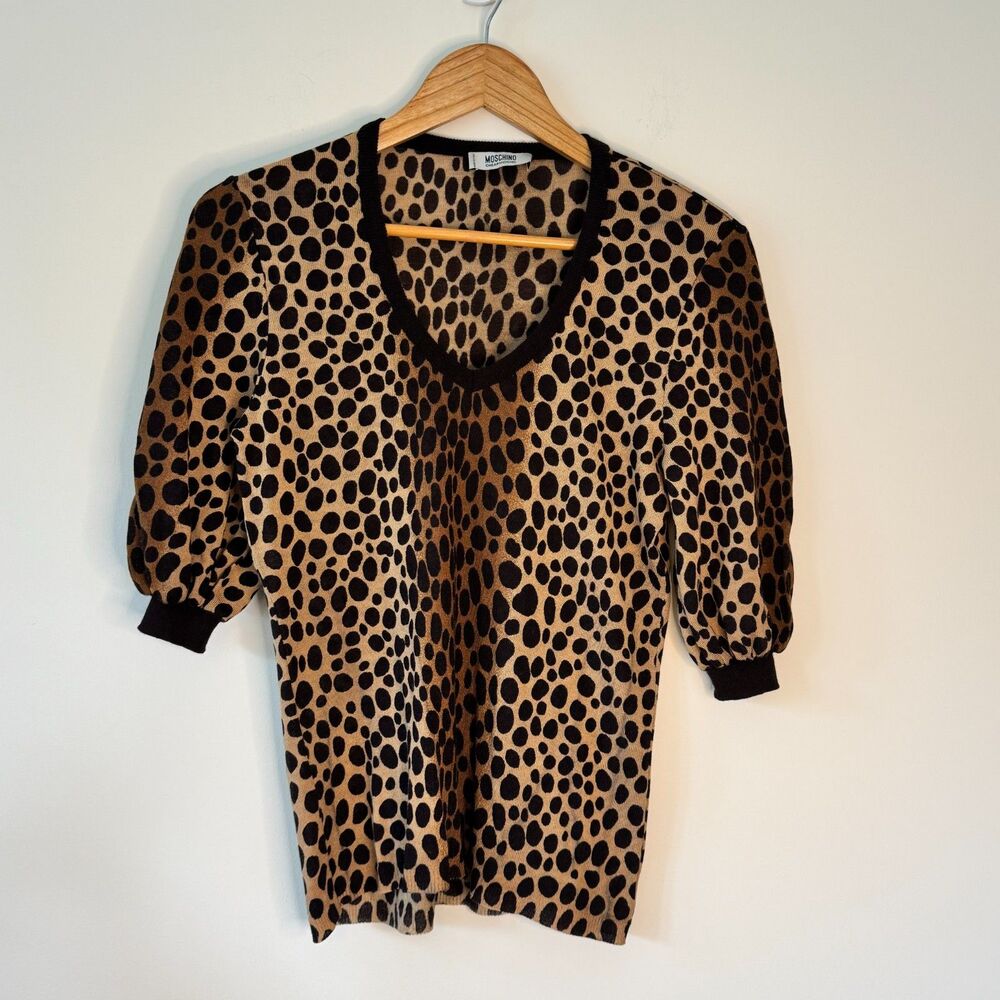 Moschino CheapandChic Cheetah Print Women's Top Size 8